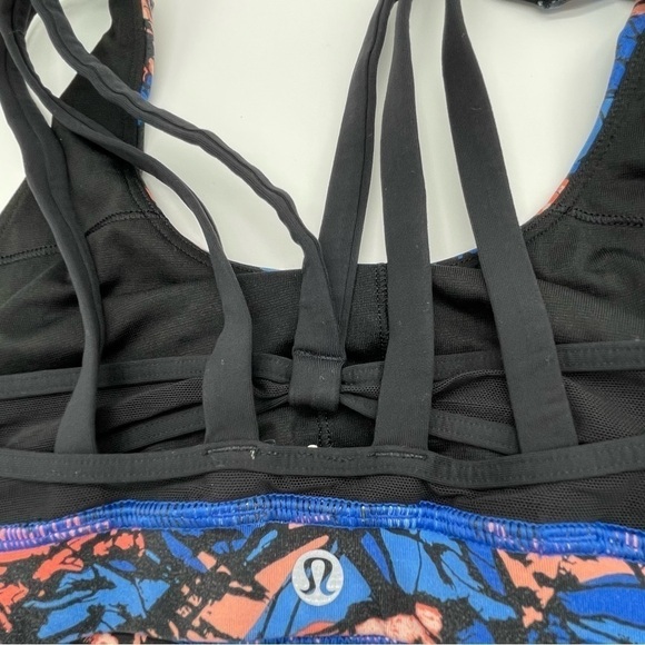 Lululemon Mini Paint Storm Harbor Blue Energy Bra (Exhale) - Picture 9 of 12
